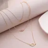 Kedjor Creative Geometric Hollow Round Necklace Femininity Simple Small Petite Star Micro-Set Party Gift Lady Jewelry