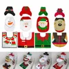 Toilet Seat Covers 3PCS Christmas Closestool Cover Set Bath Seats Lid Tissues Elf Santa Claus Decoration Home Bathroom Accessories