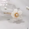 Pinces à cheveux 2/3/5 pièces bâtons épingles à cheveux délicates à la main fleur blanche coiffes pour femmes filles mariée Noiva bijoux de fête de mariage