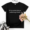 Spansk fras camiseta t skjortor mujer kort ￤rm kvinnor t-shirts estetik