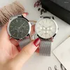 Wristwatches Brand Wrist Watches Women Men Unisex Style Quartz Casual Steel Metal Band Clock M139