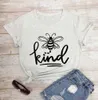 Bee Kind Women Fashion Pure Tee Casual Casual Funny Graphic Slogan Grunge Tumblr Young