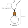 Chains 517F 10x Magnifying Glass Necklaces Vintage Antique Multicolor Loupe Pendant Necklace Gift For Women Femme Link Chain