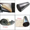 Car Covers 2 Roll 100X50Cm Car Noise Sound Proofing Deadening Insation Heat 10Mm Foam Glass Fibre Interior Accessories Drop Delivery Dhin6