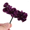 Decorative Flowers 144pcs Mini Petite Paper Artificial Rose Buds DIY Craft Wedding Decor Home