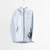 vrc men designer storm jacket outdoor hard shell waterproof hooded coat underarm zipper cardigan top women sportswear
