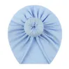 Chapeaux noués pour bébé fille bonnets arc bandeau infantile Turban nouveau-né tête accessoires chapeau d'hiver chaud Bonnet casquettes mère enfants