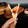Bamboo Smoking Pipe Two Holes fit Honeypuff Pre Rolled Cones Cigarette Paper rolling Tobacco Holder With filter