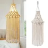 Tapestries Hand-Woven Macrame Lamp Shade Handmade Woven Durable Bohemian Decoration Chandelier Home Homestay El Wedding