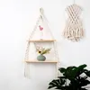 Tapestries Nordic Bohemian Long Tassel Tapestry Storage Rack Hand-woven Mural Wall Hanging Decorative Crafts For Living Room Decor