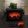 Elektrischer Kamin Lantern LED Flamme Blockeffekt Rechteck Fire Place für Wohnkultur Indoor Weihnachtsschmuck1952166