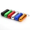 Viagem Liga de alum￭nio Caixa de comprimido ￠ prova d'￡gua Caixa de chaveiro Chain Chain Medicina Organizador de armazenamento Bottle Holder Container Keychain Dh9001