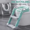 Sitzbezüge Upgrade Cusion Klappbares Töpfchen Baby Urinal Rückenlehne Trainingsstuhl mit Tritthocker Leiter für Kleinkinder Kindersichere Toilette 221101