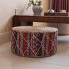 Almohada Estilo japonés Futón Piso Redondo Meditación Reposapiés Asiento otomano Puf para sala de estar Dormitorio Yoga