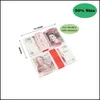 Funny Toys Wholesale Prop Money Copy Toy Euros Party Realistic Fake Uk Banknotes Paper Pretend Double Sided Drop Delivery 2022 Toys Dh9E5