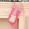 Christmas Decorations Stockings Classic Luxury Velvet Large Hanging Ornament For Fireplace Xmas Tree Holiday Party