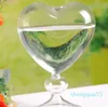 Popüler vazolar vazolar kalp şekli tasarım düğün parti tedarik ev dekorasyon çiçek vazolar masaüstü cam kaplar ekici yeni yıl