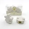 50pcs المطبخ حفلات الحفلات Fleur-de-lis ceramic salt pepper shakers وعاء التوابل الزفاف