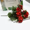 Decorative Flowers Artificial Geranium Red Pink Plant Flower Wedding Party Home Decoration Pography Set Arrangement