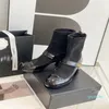 Stövlar Kvinnor Nylonduk Combat Boots Top Monolith Leather Ankle With Pouch
