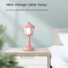 Tischlampen Mini Vintage Licht Druckknopfschalter 3-fach dimmbare Nachttischlampe Kinder Augenschutz Lernen für Schlafzimmer