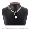 Chains Luxury Crystal Tennis Chain Necklace For Women Young Girls Wedding Bride Vintage Rhinestones Big Bead Pendant Aesthetic Jewelry