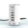 65W 6 poorten Fast Chargers Hub Quick Charge QC 3.0 Multi USB Type C PD Charger Laad Station