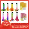 Best Elux Legend 3500 Puffs E Cigarettes Disposable Vape Pen 1500mah 2% 27 Flavors big Battery Vaporizer Stick Vapor Kit 10ml Pre Filled Cartridge Device
