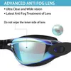 gözlük profesyonel yüzme gözlük ve kapaklar anti-fog uv slie yüzme gözlükleri burun ile kasa erkekler için kadınlar spor gözlük l221028