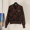 Męskie swetry projektant projektant 22ss Kanały Sweter Man Kobieta luksusowe marki kardigan ff dzianiny w damcu moda Lett Mash