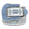 2022 Designer Bb Riem Simon Riemen voor Mannen Vrouwen Glanzende diamanten riem Zwart op Zwart Blauw wit veelkleurig met bling strass as247Y