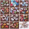 Beads 50pcs 35x31mm Snowman Shape Wood Cartoon Handmade Wooden Buttons Bead Sewing Scrapbooking DIY