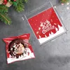 Weihnachtsdekorationen 100pcs 10x10 cm S￼￟igkeiten Cookie Verpackungstaschen Weihnachtsbaum Santa B￤ren Geschenk Plastikt￼te Noel Navidad 2022