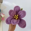 Dekorative Blumen DIY stricken Rose Blume Gänseblümchen Zweig handgestrickt gefälschte Home Tisch kreative Dekor