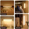 LED Night Lights Under Cabinet Lamp Hanging Magnetic USB Rechargeable Lighting for Book Study Bedside Monitor Decoration