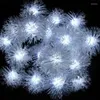 Strings 4/6M LED Outdoor Solar String Fairy Lights Waterproof Garden Lawn Wedding Christmas Home Party Decoration Lamp