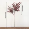 Fiori decorativi 70 cm Ramo di un albero di eucalipto Piante artificiali Simulazione Seta Foglia finta Stile autunnale Decorazione domestica Giardino per feste