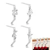 Christmas Decorations Stocking Holders For Mantle 4Pcs Hangers Mantel Fireplace Reindeer