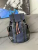 Monograms Macassar Christopher Backpack M46686 Mens Radiant Sun M23189 Racing Blue Backpacks Designer Large Capacity Handbag Travel Bag Leather M20865 M46247