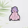 Pins Brooches Fashion Sexy Lady Enamel Pin Brooch Exposed Women Badges Clothes Lapel Cap Bag Creative Fun Jewelry Drop Delivery 2022 Dhsyt