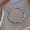 Minimalismo classico Bracciale in acciaio inossidabile con giuntura in bambù per donna Uomo Moda gioielli gotici Coppia Regali per amici di festa link1