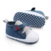 Premiers marcheurs bébé garçon toile chaussures né 0-18M coton semelle souple antidérapant pour garçons infantile pré marche Zapatos