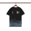 Men's Fashion Designer Offs t Shirts Luxury Cotton Loose T-shirts Casual Summer Short Sleeves Oil Painting Black Back Print Arrow Women Tops Sports Tshirt Fupb#390