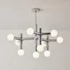 Lampadari Bauhaus Lampadario a sfera in vetro Illuminazione per sala da pranzo / camera da letto Lampada moderna Apparecchio per la casa Decorare per interni Appeso