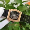 Articoli meccanici automatici Richaer Mileres Orologio di qualità 42mm 50mm 11 Skeleton 18k Rose Sport Elastici Trasparenti da uomo X07GTKIGX