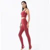 Conjuntos ativos Sportswear Workout Yoga Conjunto para mulheres roupas de ginástica roupas fitness ternos de traje de sutiã acolchoado removível Leggings de uso de treinamento