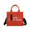 Вернуться с логотипом Marc Tote Bag Designer Женщины сумочка на плечах Canvas Crossbody Shopping Luxury Fashion Totes Сумки черные большие сумочки Jacobss кошелек Jocobs
