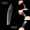 False Nails Gel Extension System Full Cover Sculpted Clear Nail Tips Coftin Fake DIY 연습 매니큐어 도구