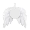 New Feather wings sublimation ornament Wooden Christmas sublimation blanks angel wings Z11