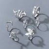 Novo anel de diamante da estrela simples conjunto de diamantes liga Butterfly Snake Zodiac Seven Peças Ring Set